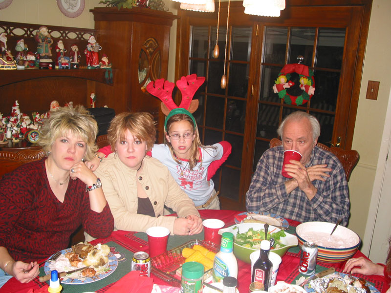 Two deer caught in headlights.
