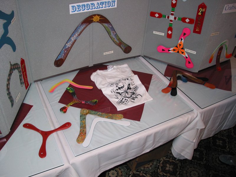 Items for the auction are starting to appear on the table