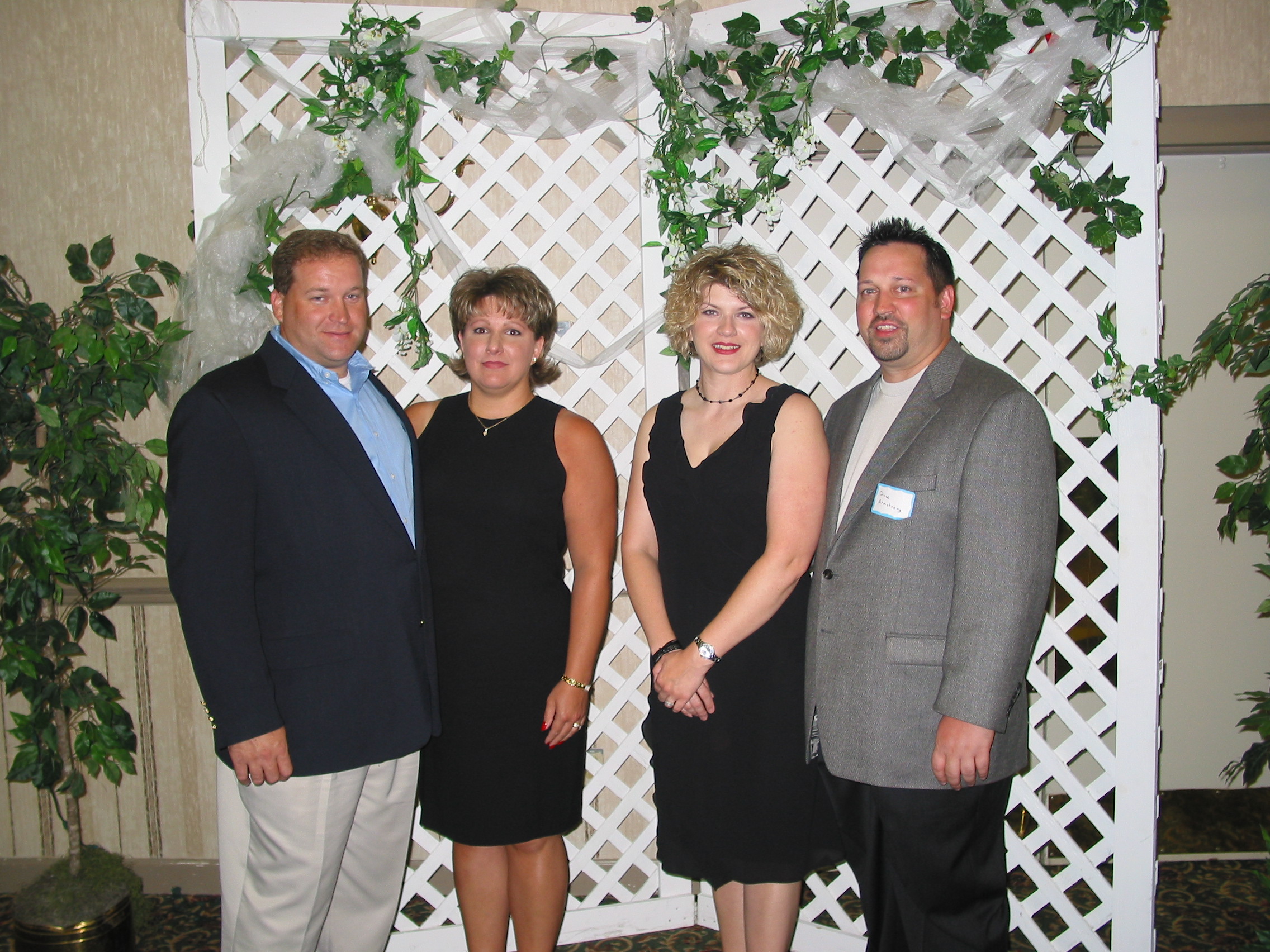 Ronnie and Denise Carlton, Michelle and Bruce Armstrong