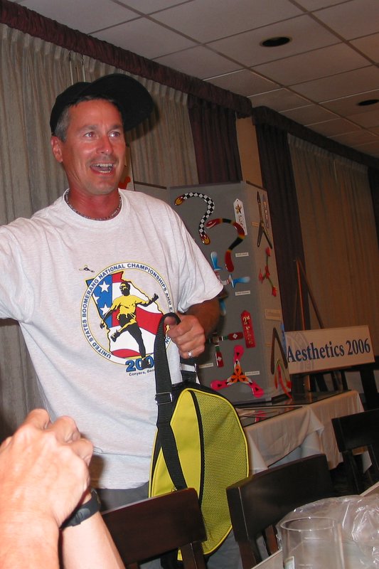 Gregg is about to sell a Bumerangue.com carrying bag