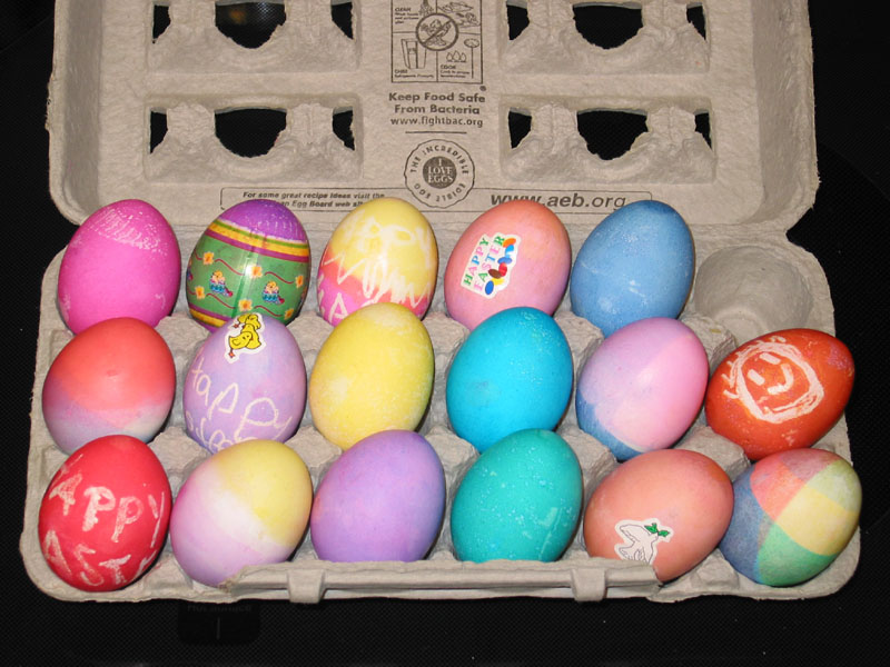 Our Unhunted Easter Eggs.