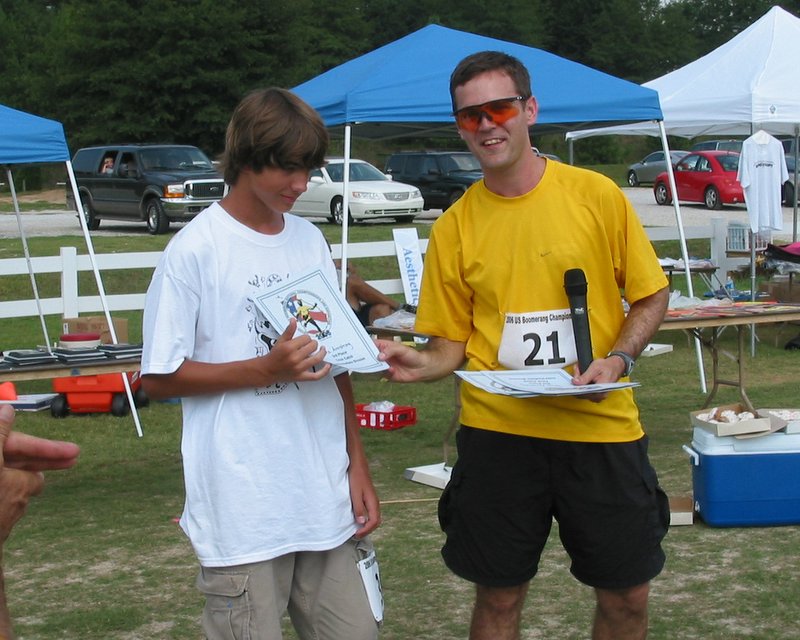 One of Ace's proudest achievements of the tournament - 3rd in Intermediate Trick Catch