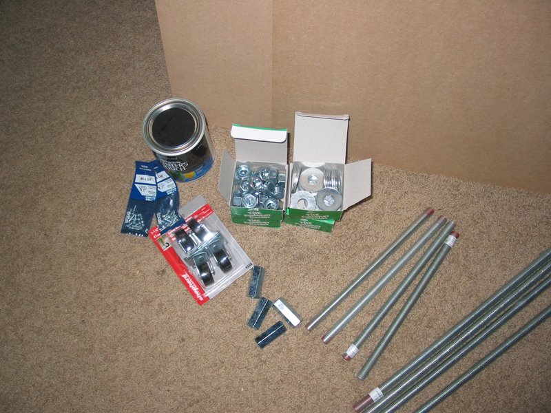 A close-up of some of the parts