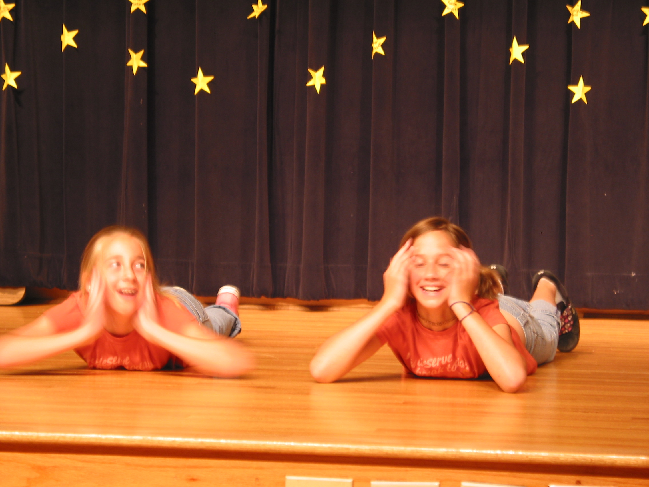 Macie and Holly's finale pose