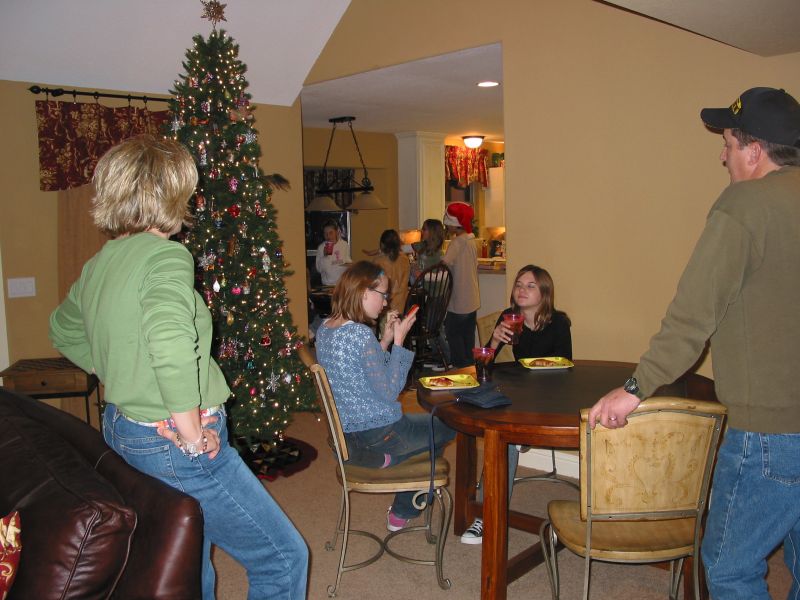 Michelle oversees her full house.