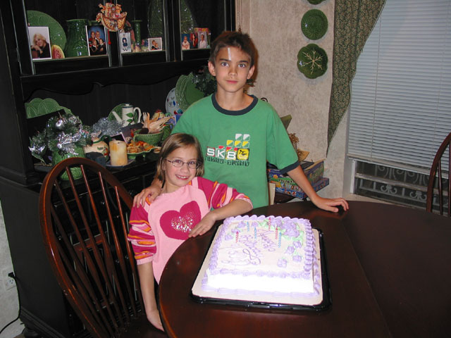 Andrew and Holly with the Cake