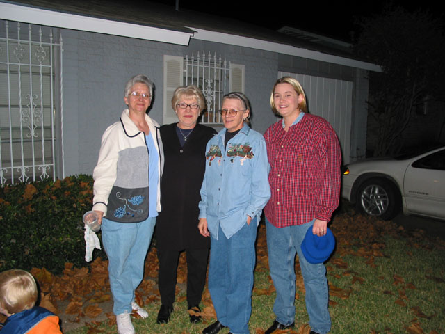 Aunt Debbie, Nannie, Aunt Linda, and Erica