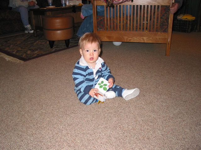 Jackson looking a little sleepy