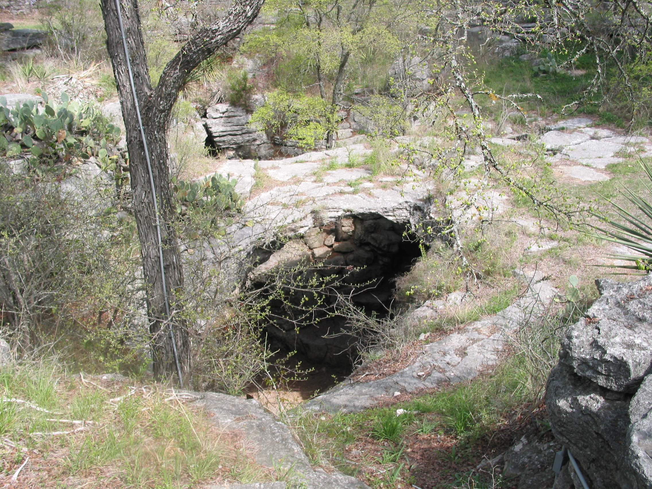 A stone bridge over the main entrance