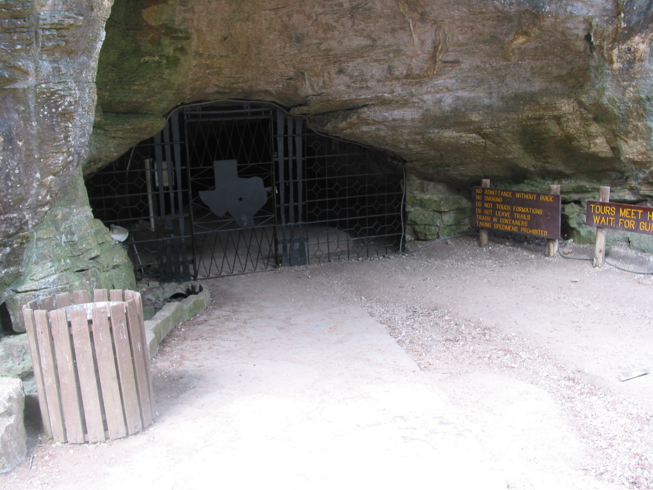 The real entrance is kept locked up tight