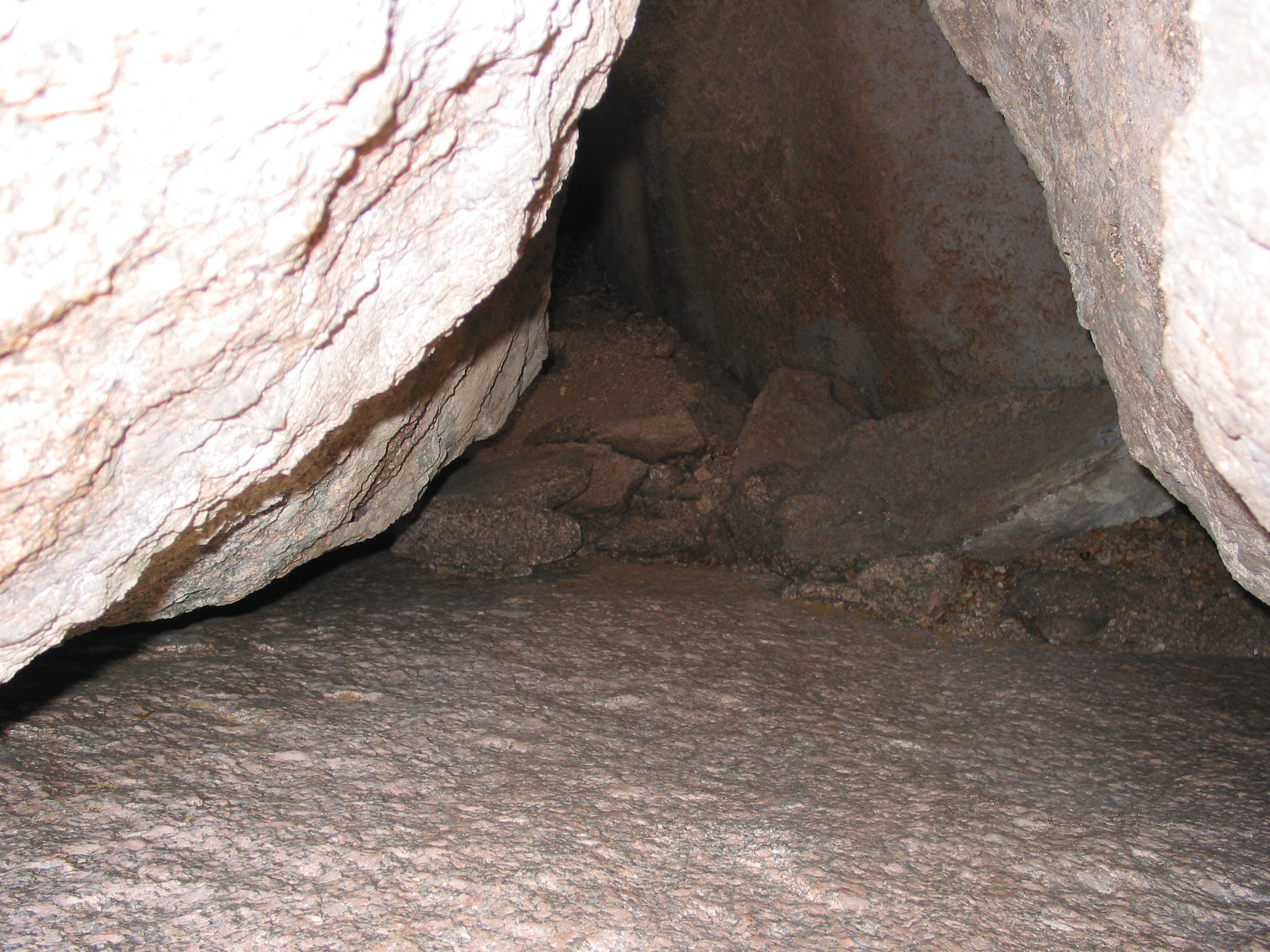 I'm using the camera's flash to illuminate a small cave