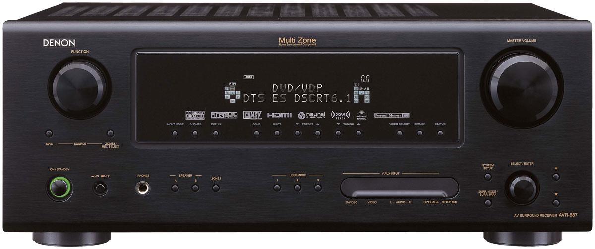 Our new A/V receiver: The Denon AVR-887.