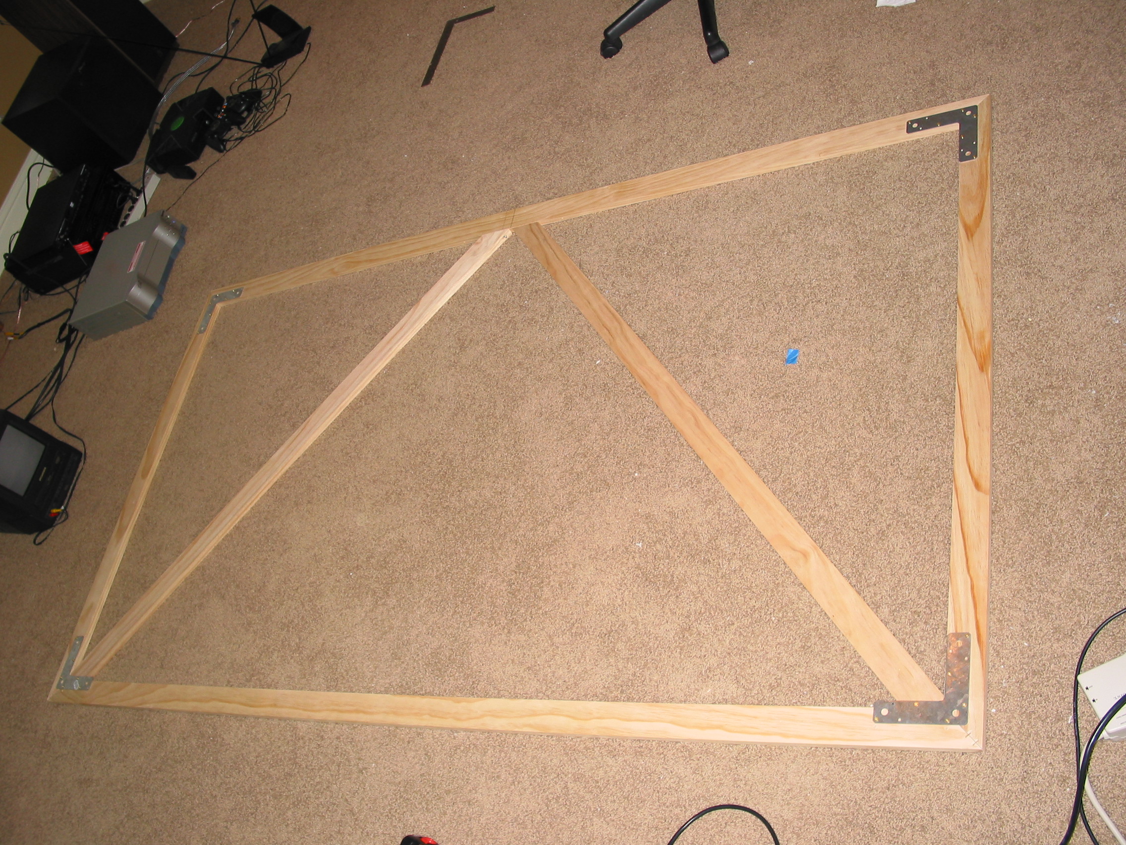 Completed screen frame.