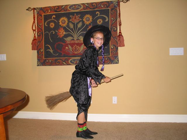 Holly as a gorgeous witch