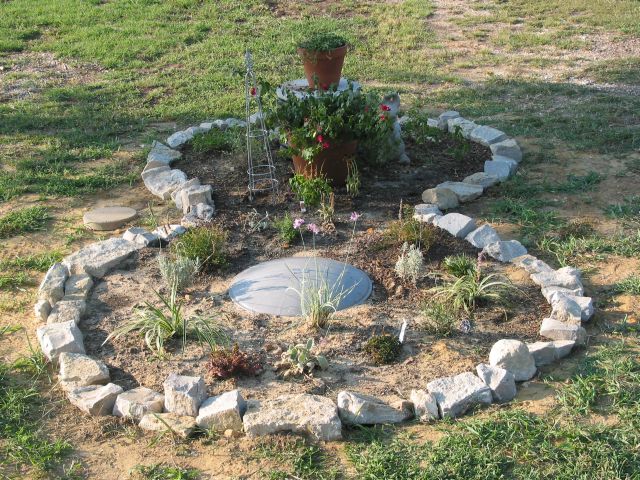 Michelle's septic tank camouflage garden