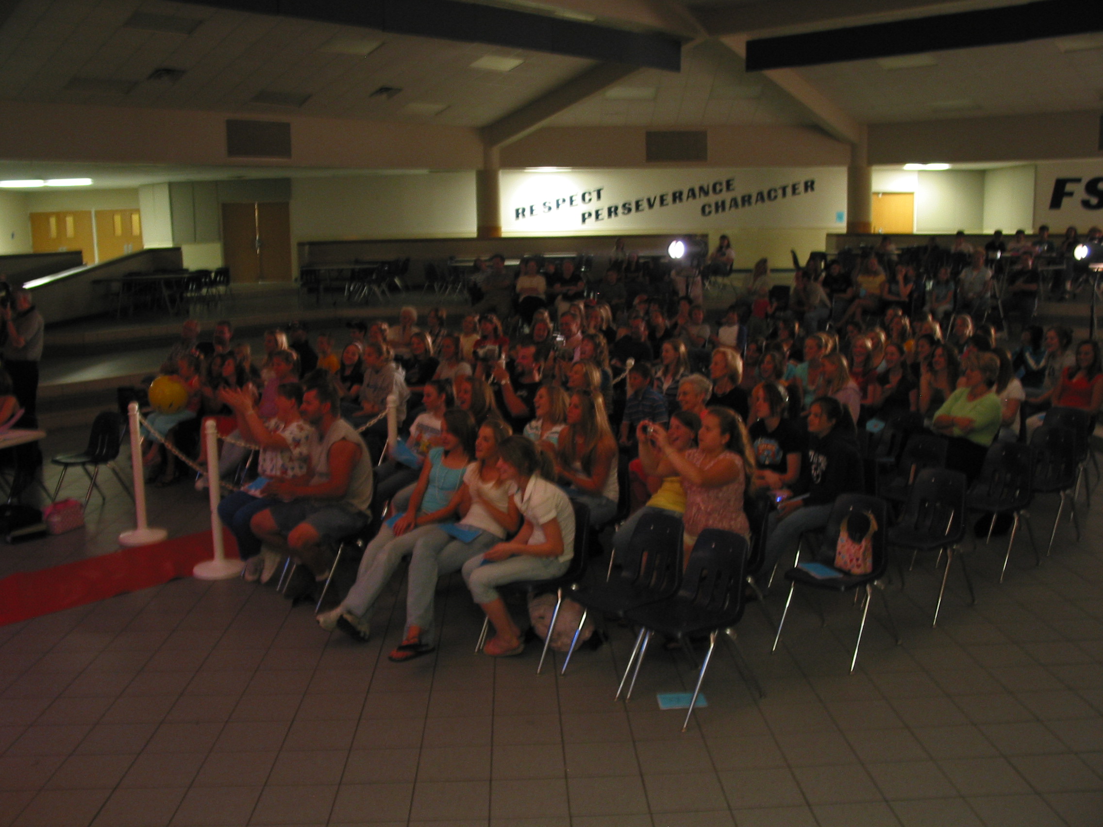 The crowd seems to love it