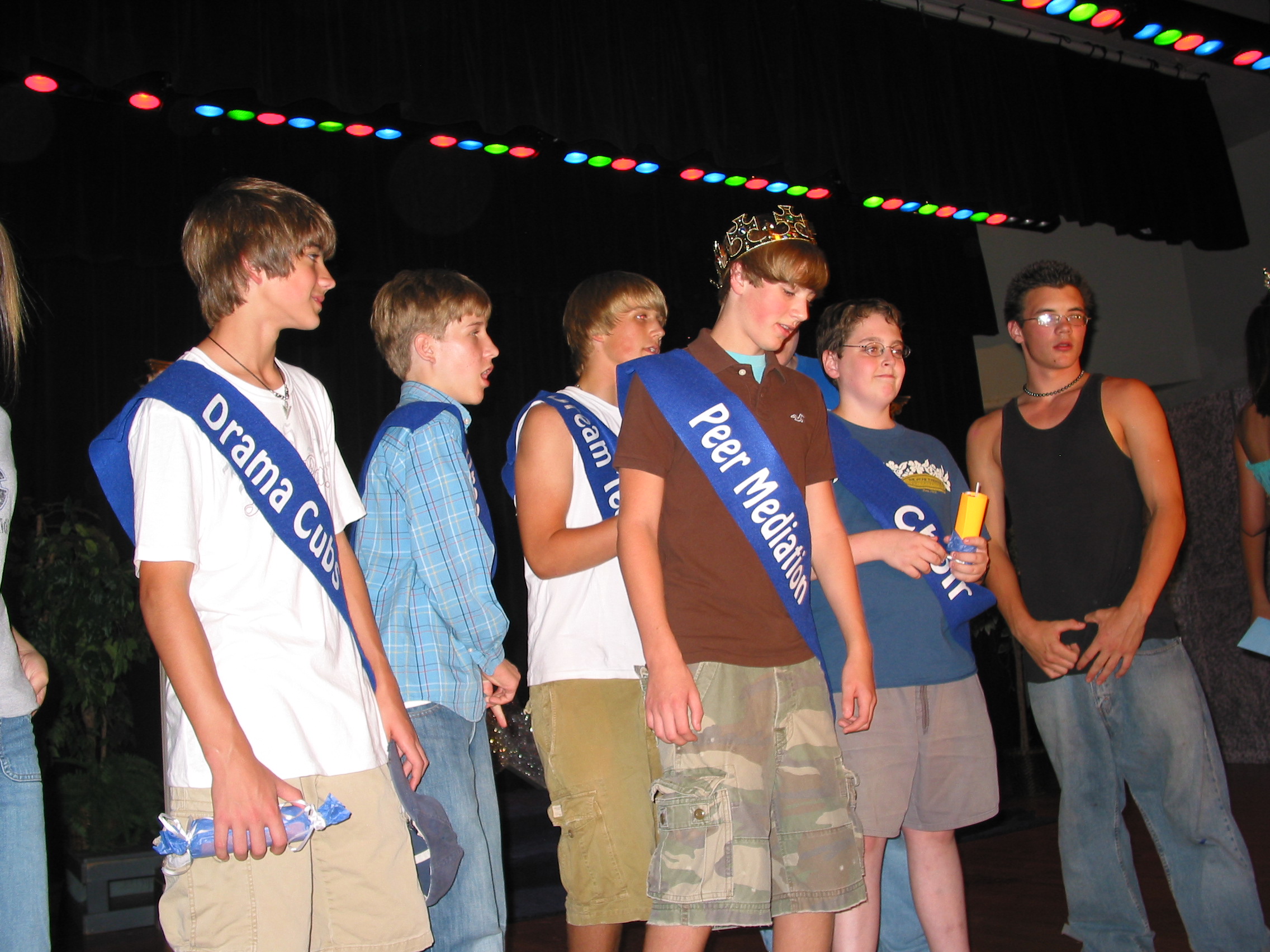 Ace admires the winner's crown