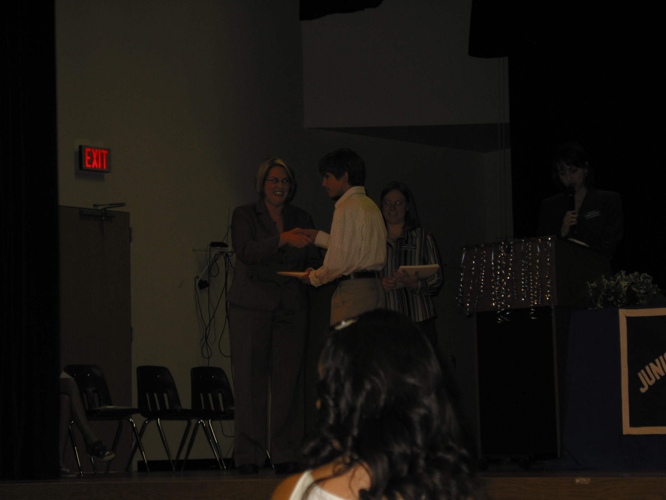 NJHS - Andrew gets his certificate.JPG