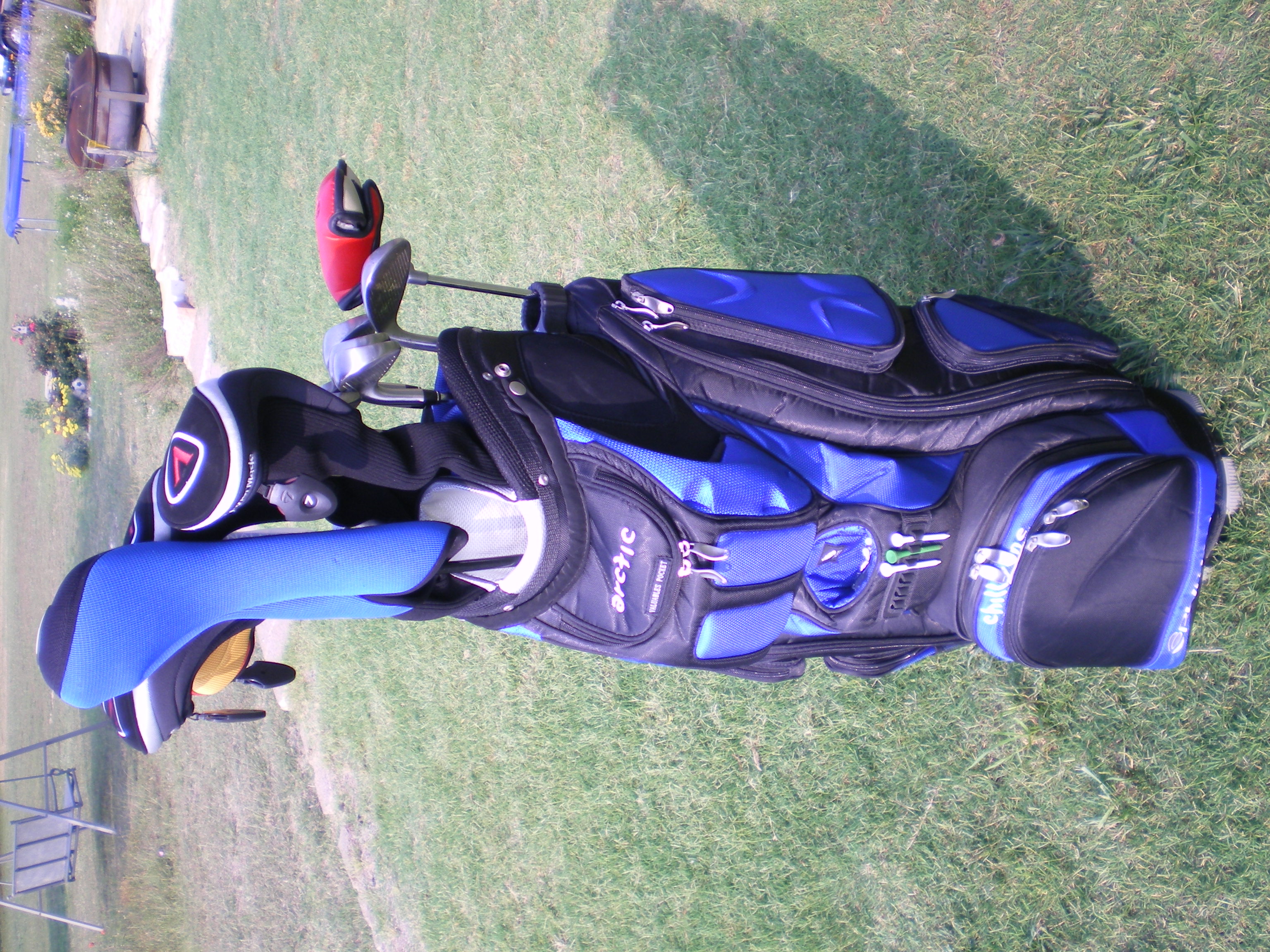My new golf bag and TaylorMade irons