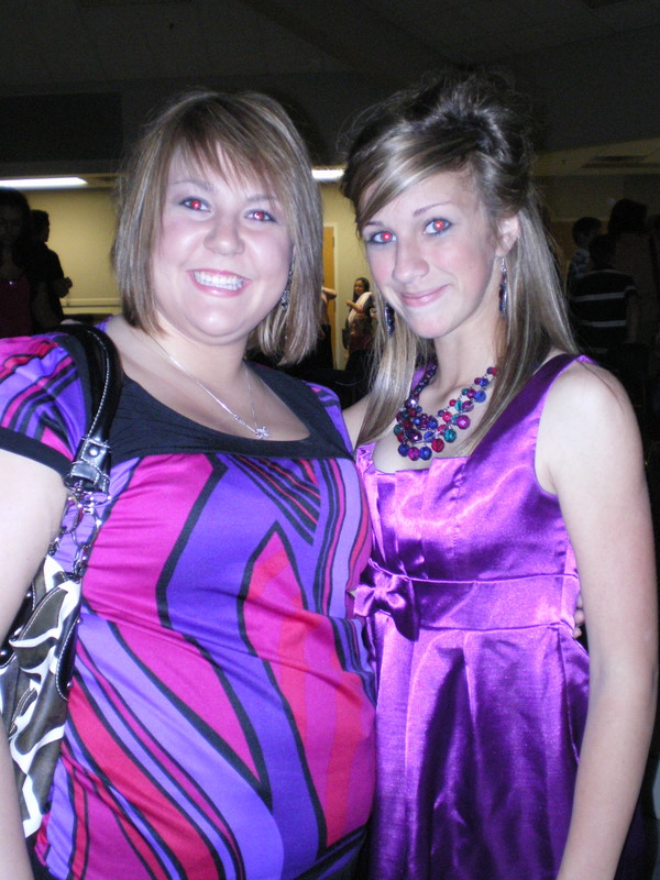 Holly NJHS Induction Day - Whitney and Holly