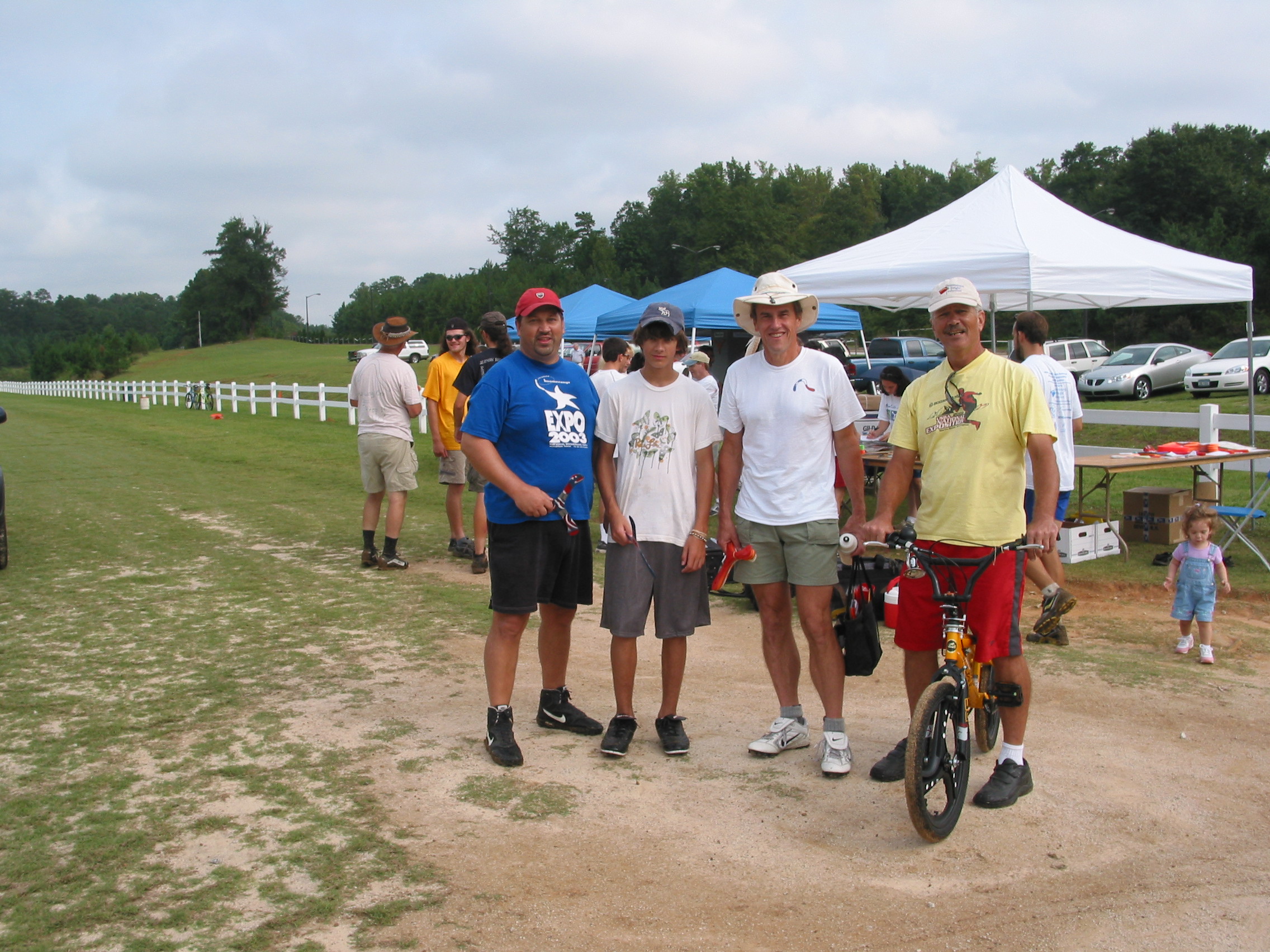 The Texas Contingent - Bruce Armstrong, Ace Armstrong, David Hirsch, and Stuart Jones