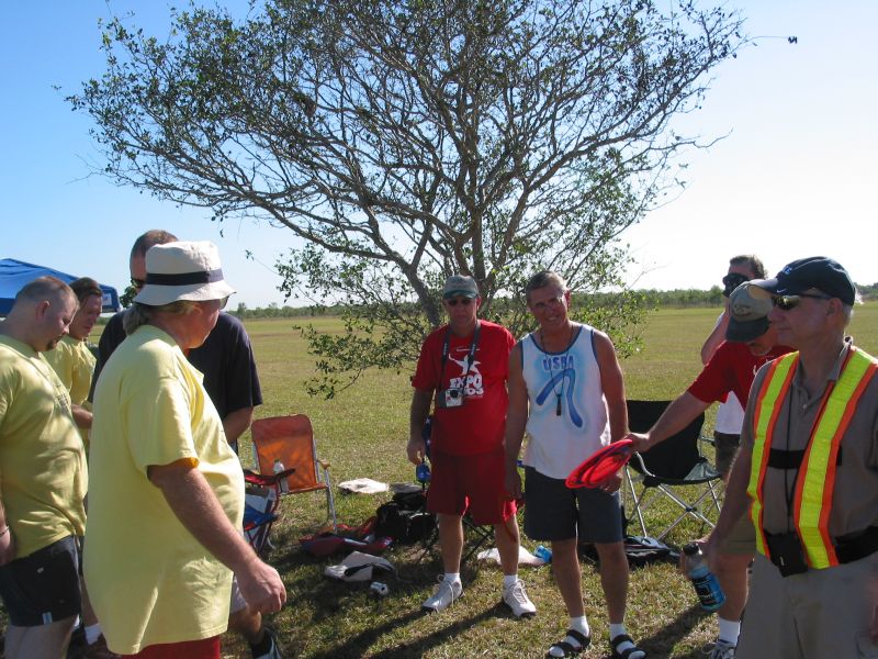 Enjoying a last few minutes of shade before heading out onto the field.