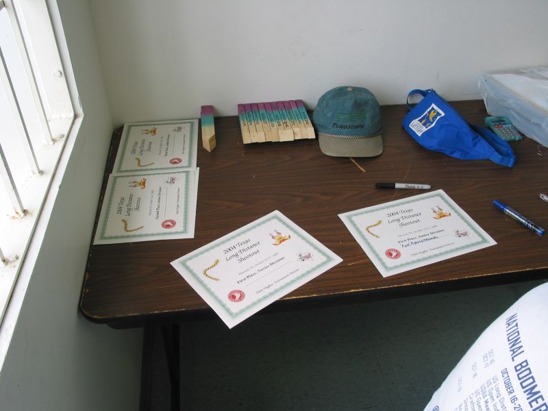 The Award Certificates
