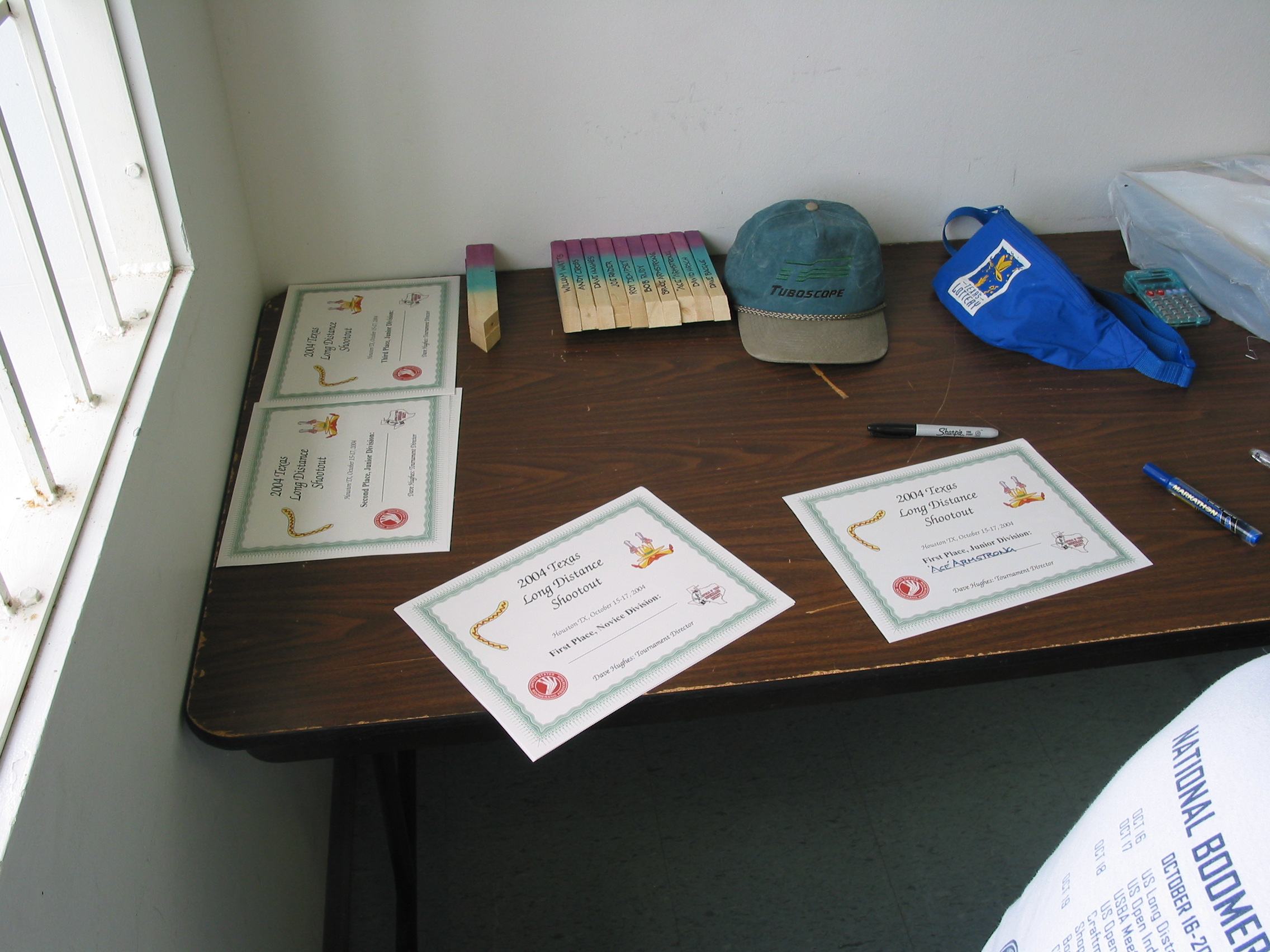 The Award Certificates
