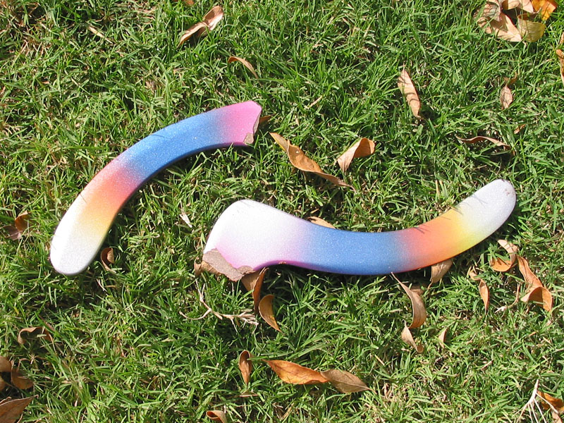 My broken phenolic Mega-Quirl LD boomerang