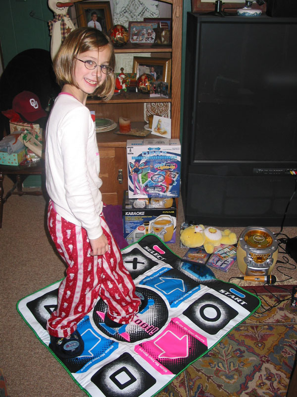 Holly on the Dance Mat