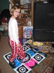 Holly on the Dance Mat