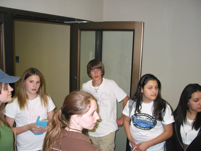 Ace is wondering why none of these girls are asking for his autograph. Oh yeah - He didn't win!