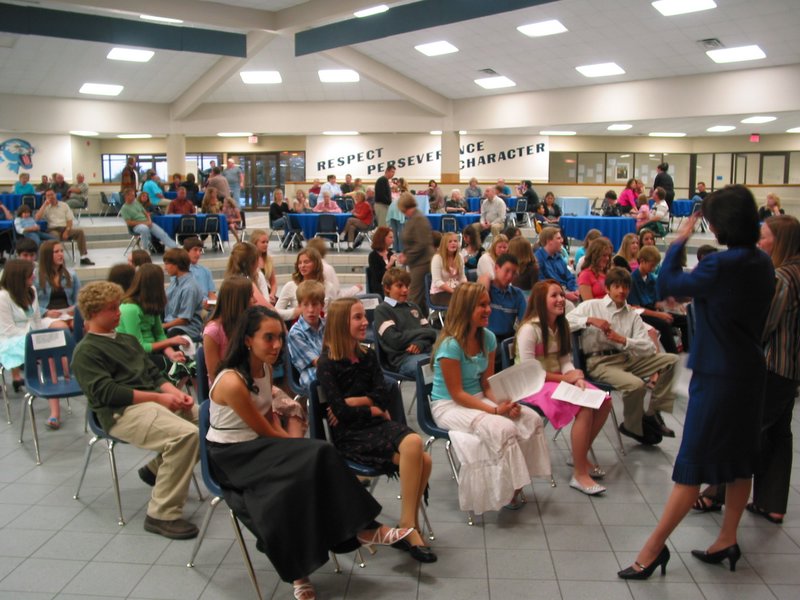 Andrew's NJHS Induction