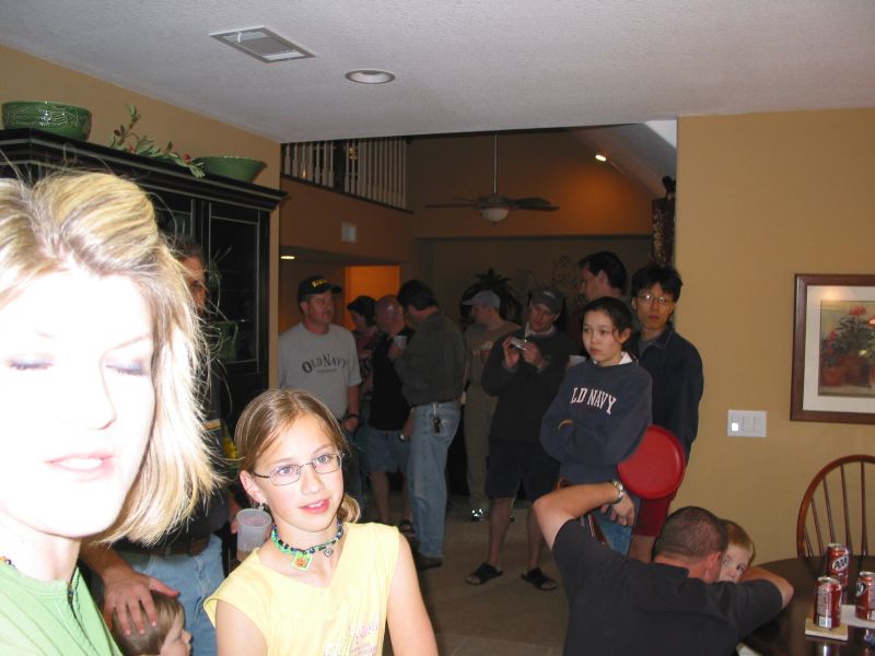 Bruce turns the camera on the paparazzi as they start to disperse.