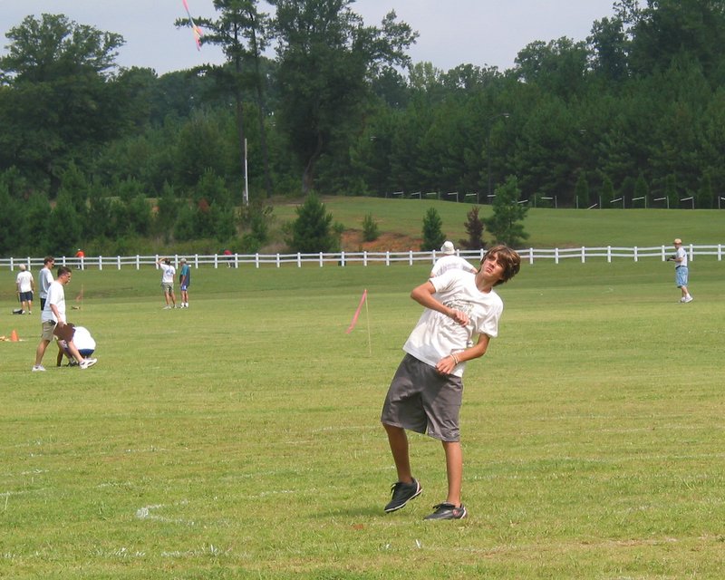 Ace throws a 'Ghost Round' to keep the timing right for our odd-numbered group