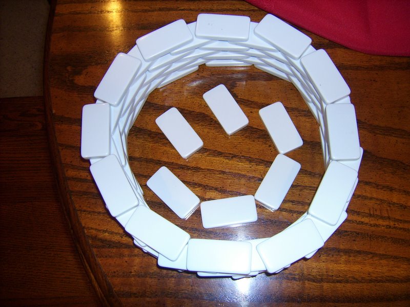 Bruce and Andrew have been busy with the dominoes