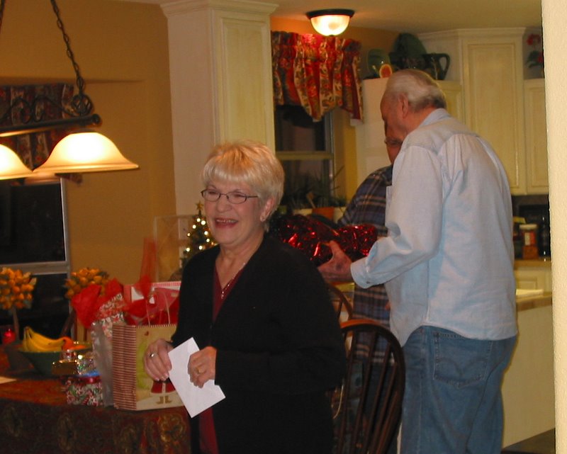 Ha! I caught Loretta smiling for real
