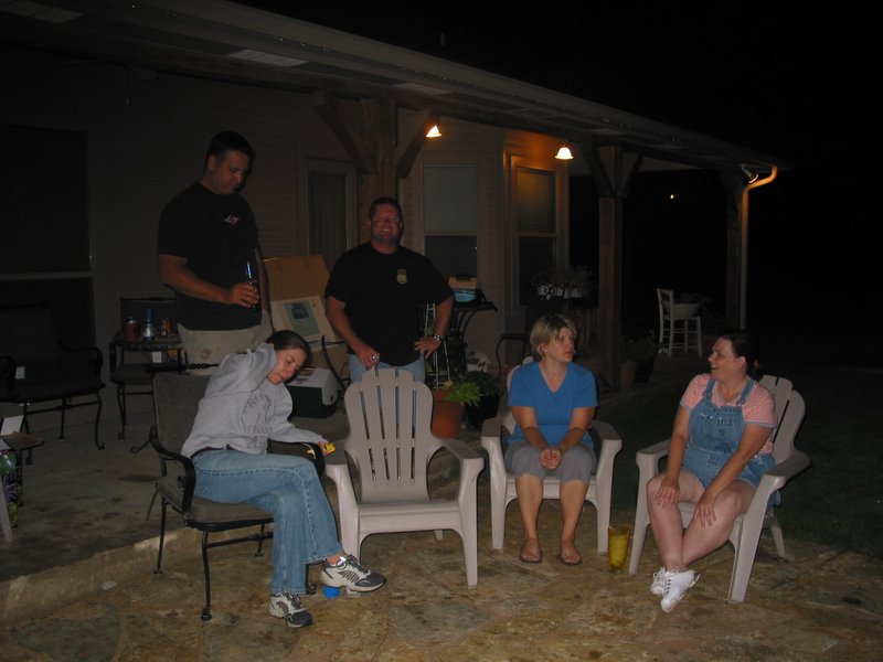 The neighbors enjoying the show
