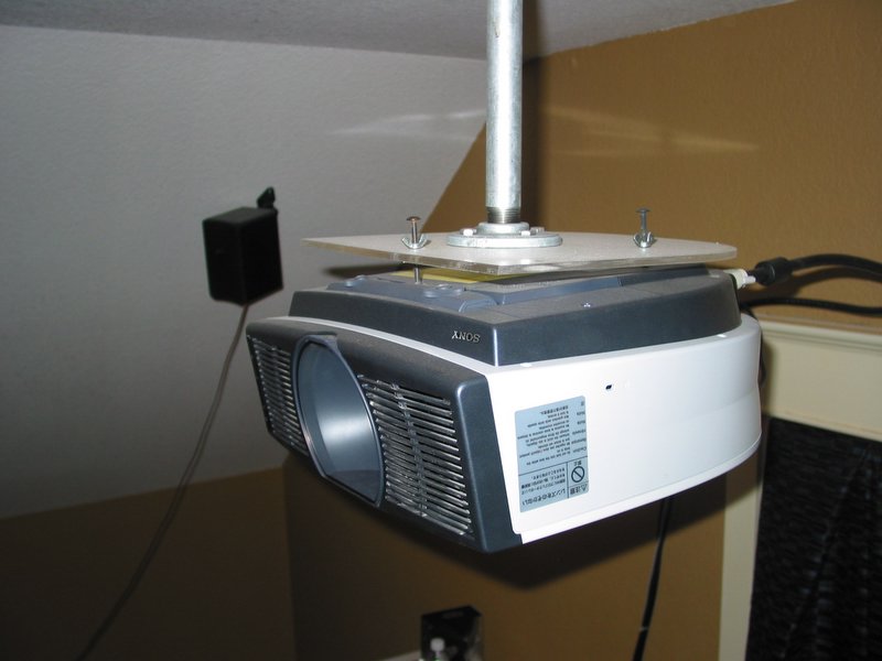 The completed mount after it had been up long enough to get dusty