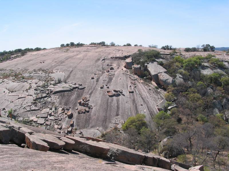A decent overview of 'Little Rock'. You can just make out some speck-sized prople near the top