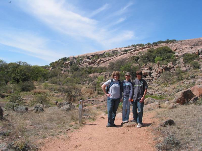 Michelle, Holly, and Andrew near the bottom, with 'Little Rock' in the background